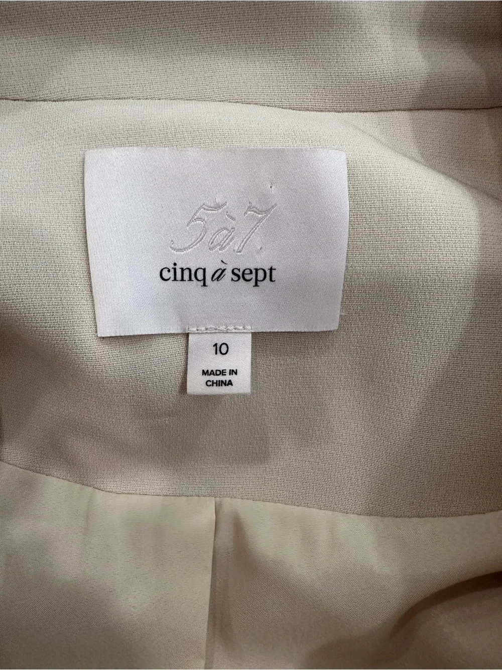 Cinq à Sept Embroidered Celestial Double Breasted Blazer Size 10 Ivory Moon & St